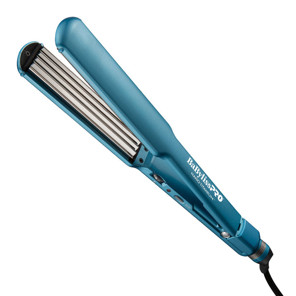 BNTCRL3073TUC BABYLISS PRO NANO-TITANIUM CRIMPING IRONS 1-1/2