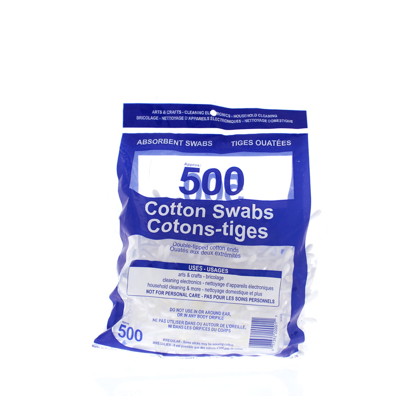 COTTON SWABS 500/PKG - Secret Nail & Beauty Supply