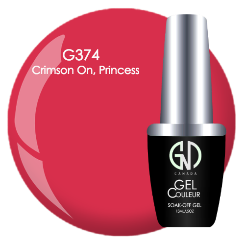 crimson on princess gnd g374 one step gel