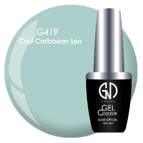 cool caribean sea  gnd g419 one step gel
