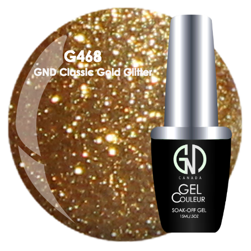 gnd classic glod glitter gnd g468 one step gel
