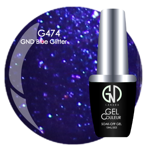 gnd blue glitter gnd g474 one step gel