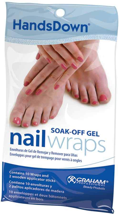 7460663 HANDSDOWN NAIL WRAPS 10/PKG-F - Secret Nail & Beauty Supply