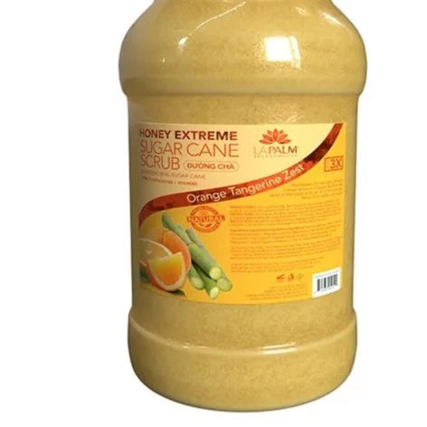 LAPALM HONEY EXTREME SUGAR CANE SCRUB ORANGE -1 GALLON - Secret Nail & Beauty Supply