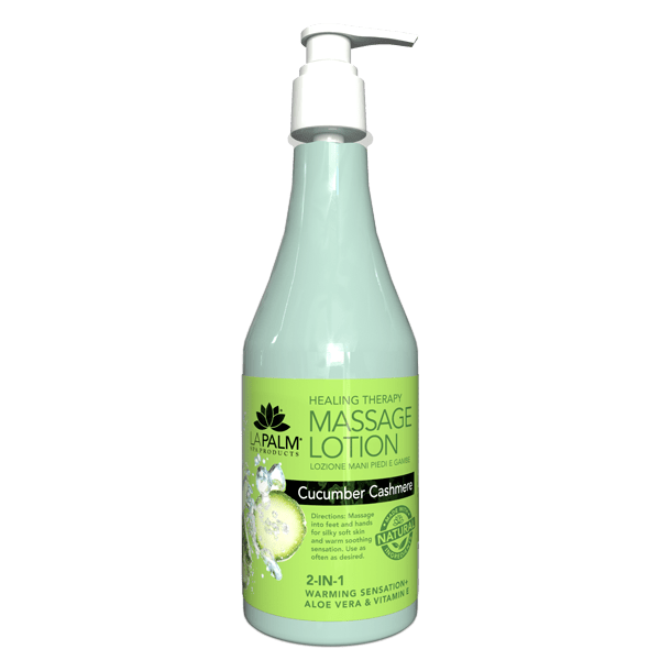 LAPALM MASSAGE LOTION - CUCUMBER CASHMERE 8 OZ