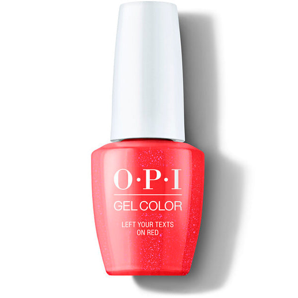 OPI GC S010 LEFT YOUR TEXTS ON RED