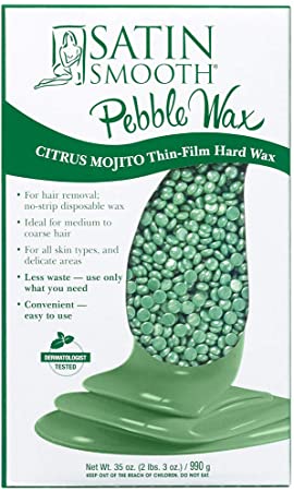 SATIN SMOOTH PEBBLE  WAX  990G-CITRUS MOJITO - Secret Nail & Beauty Supply