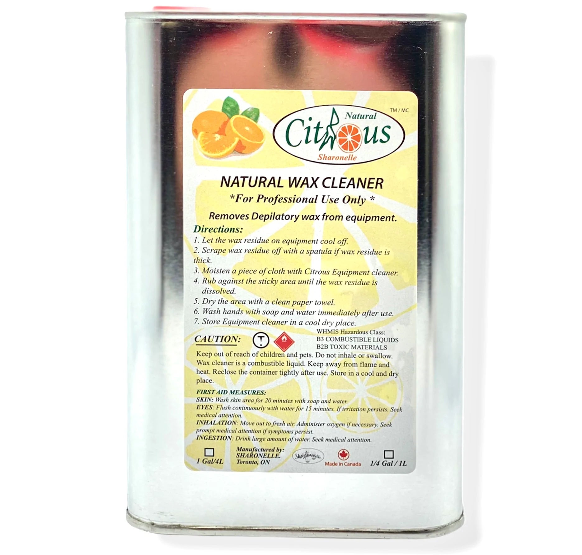 SHARONELLE CITRUS NATURAL WAX CLEANER 4L