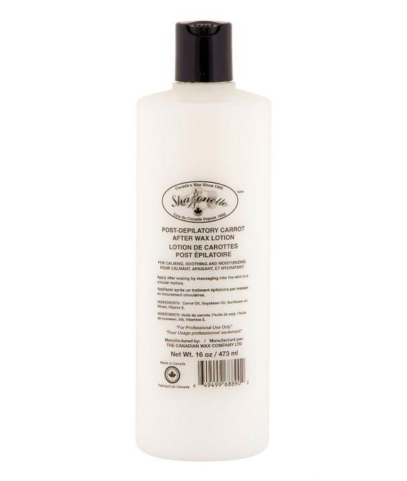sharonelle post-depilatory carrot after wax lotion 16oz