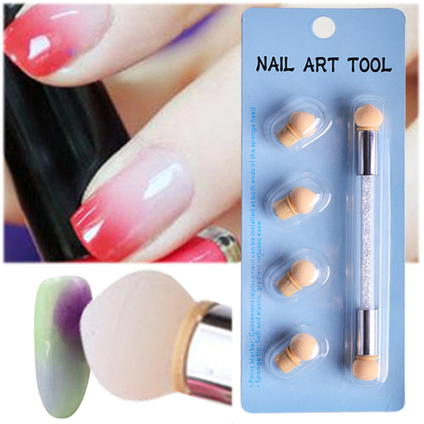Sponge Nail Brush Double Ended OMBRE/BLENDER