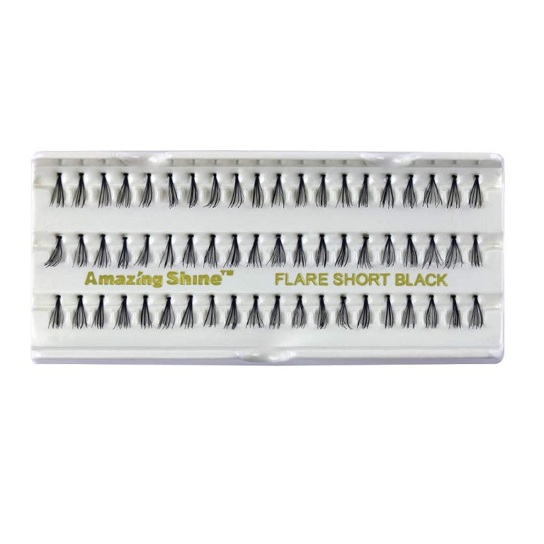 ASN 666 AMAZING SHINE FLARE SHORT BLACK eyelash