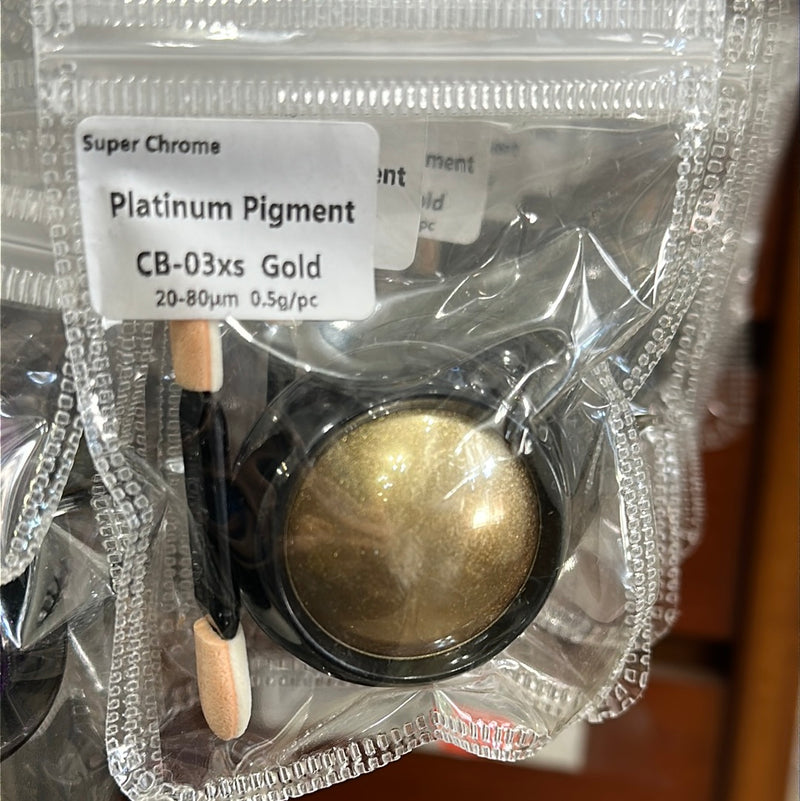 SUPER CHROME PLATINUM PIGMENT POWDER .5G