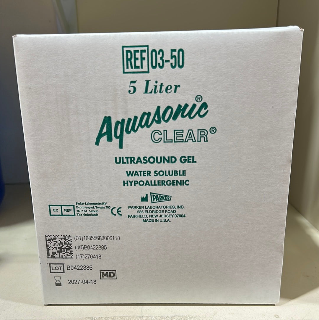 AQUASONIC CLEAR ULTRASOUND GEL 5 L - Secret Nail & Beauty Supply