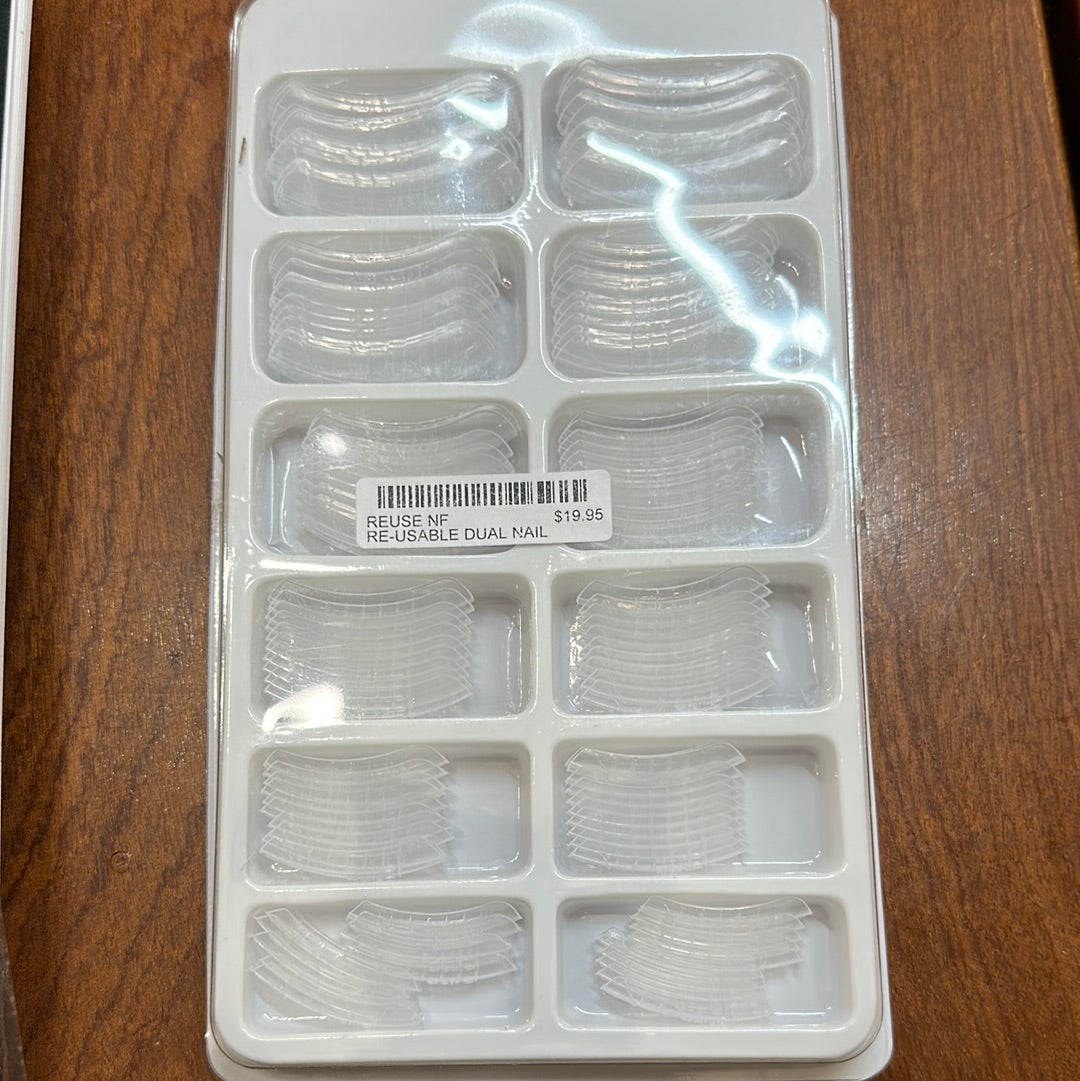 REUSE NF REUSABLE DUAL POLYGEL NAIL FORMS (120/PKG)