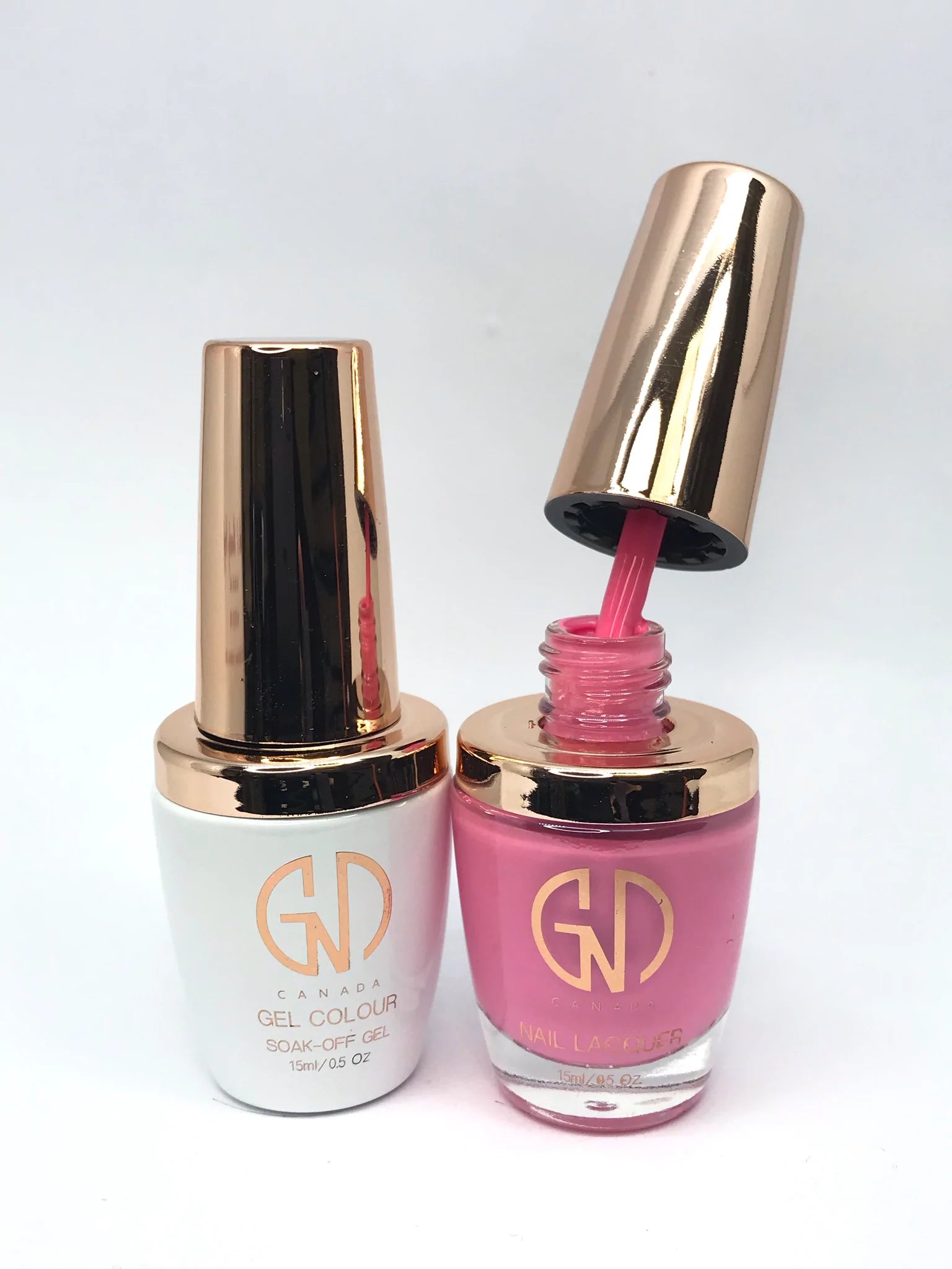 GND Duo Gel & Lacquer 100 Baby Hot In Pink
