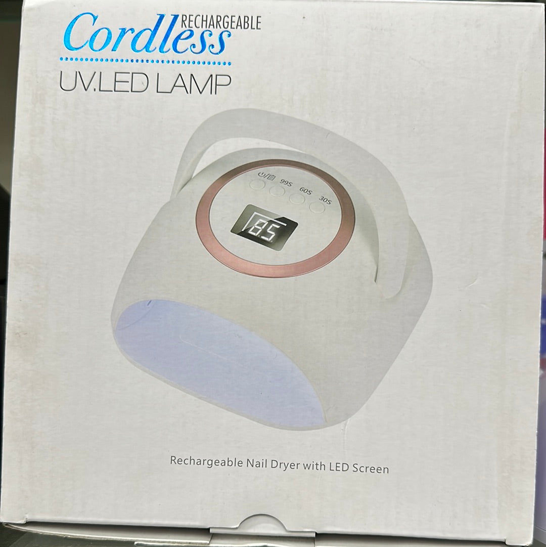 GND CORDLESS RECHARGEABLE UV LED LAMP 72W (w/ handle)