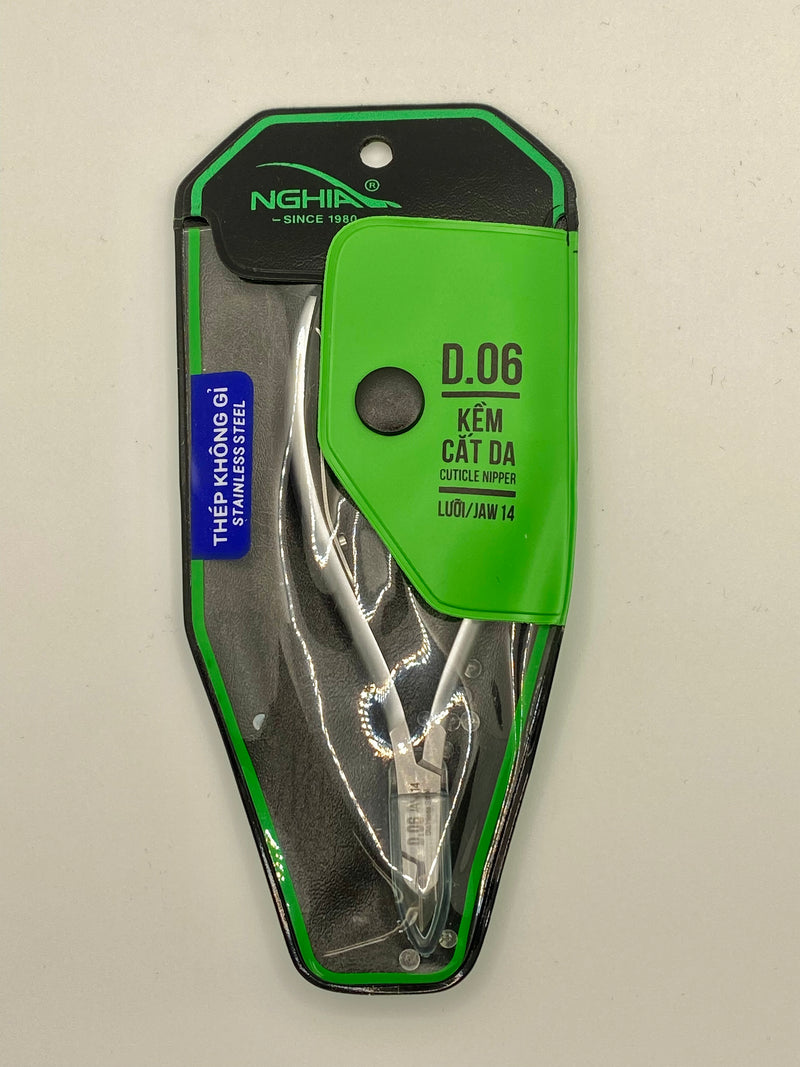 D.06 NGHIA CUTICLE NIPPER JAW 14 STAINLESS STELL - Secret Nail & Beauty Supply
