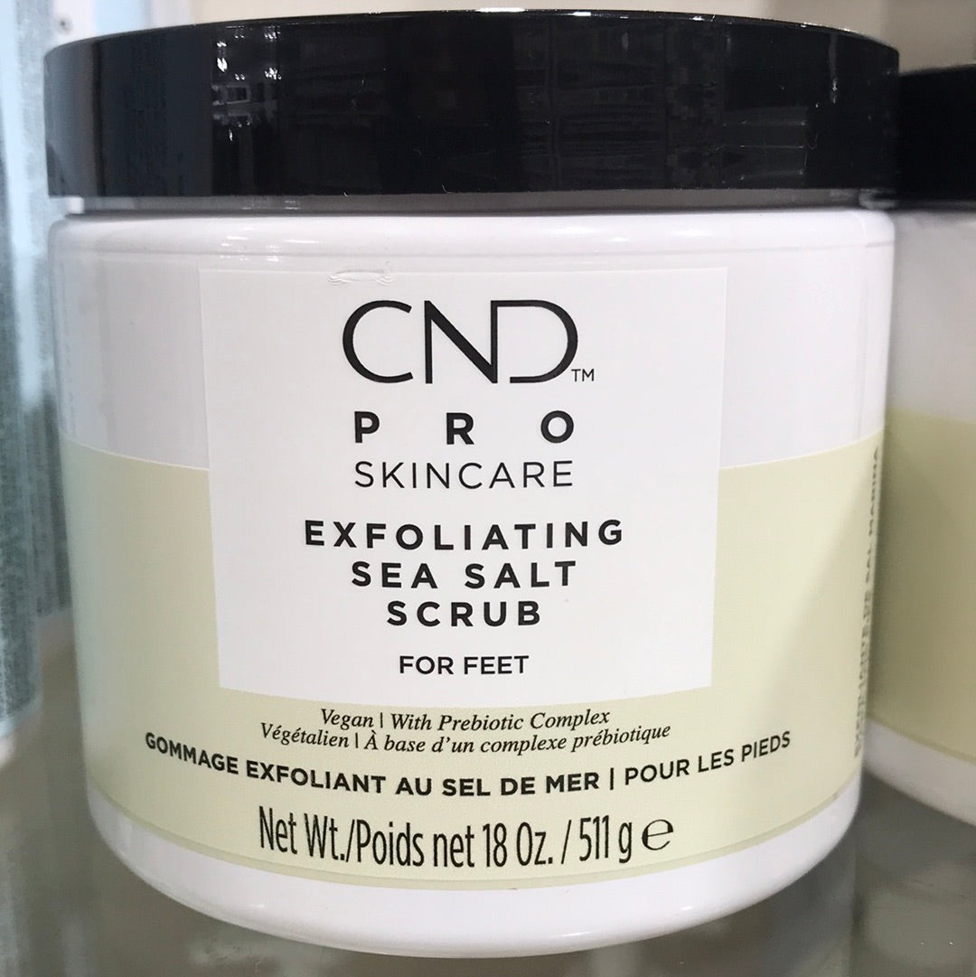 CND PRO SKINCARE EXFOLIATING SEA SALT SCRUB 18 Oz- FOR FEET