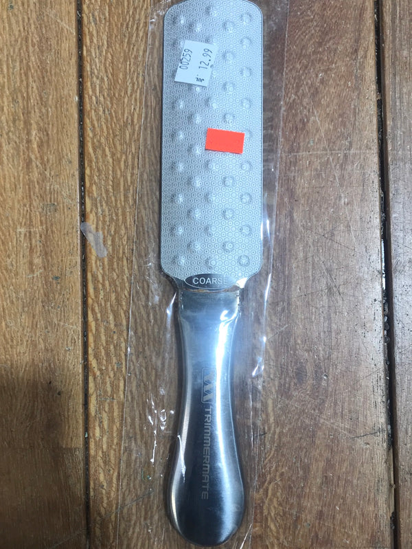 Old TRIMMERMATE STAINLESS STEEL FOOT FILE-COARSE/FINE