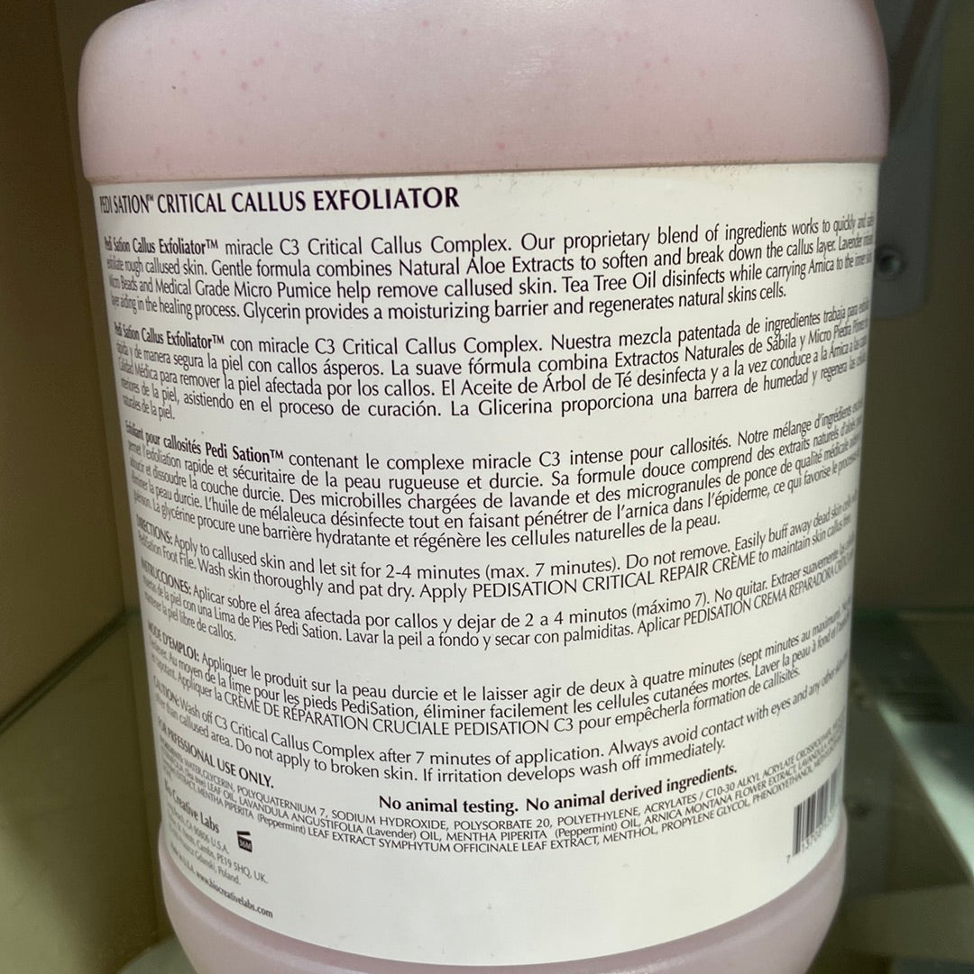 BCL PS94017 PEDICURE CALLUS EXFOLIATOR  GALLON