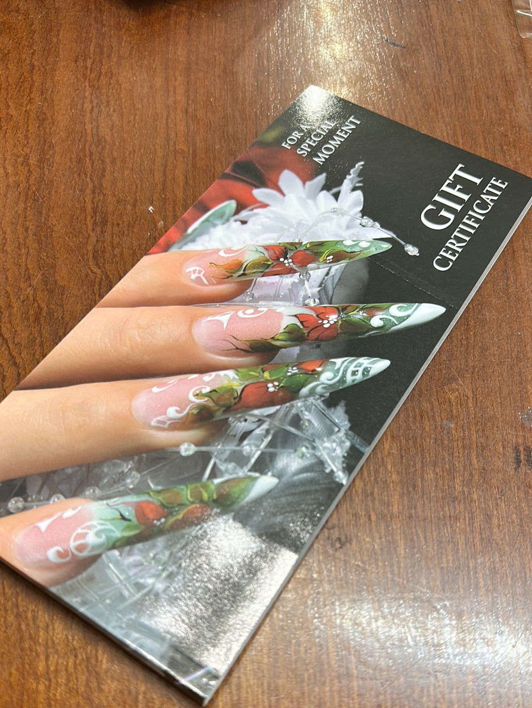 GC124 GIFT CERTIFICATE FOR A SPECIAL MOMENT - Secret Nail & Beauty Supply