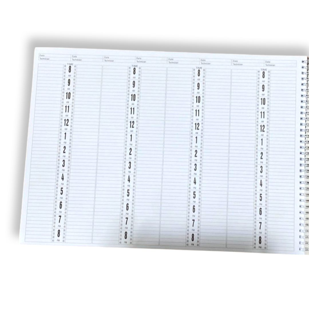 BER AB108 APPOINTMENT BOOK 8 COL 8-8 - Secret Nail & Beauty Supply