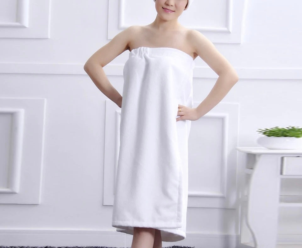 NCI KNITTED TERRY SPA WRAP -MED