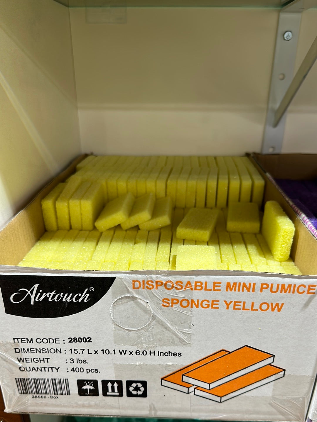 28002 Airtouch Disposable Mini Pumice Sponge 400pcs