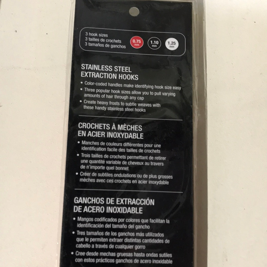 BES3HUCC EXTRACTION HOOKS 3 SIZES / SET