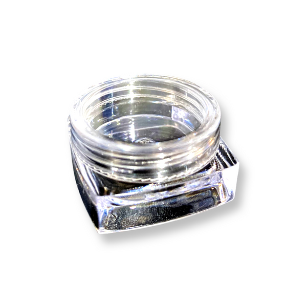 E&J CAS0080 CLEAR ROUND CONTAINER(SM)-EACH - Secret Nail & Beauty Supply