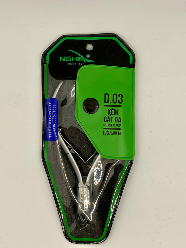D.03 NGHIA CUTICLE NIPPER JAW 14 - Secret Nail & Beauty Supply