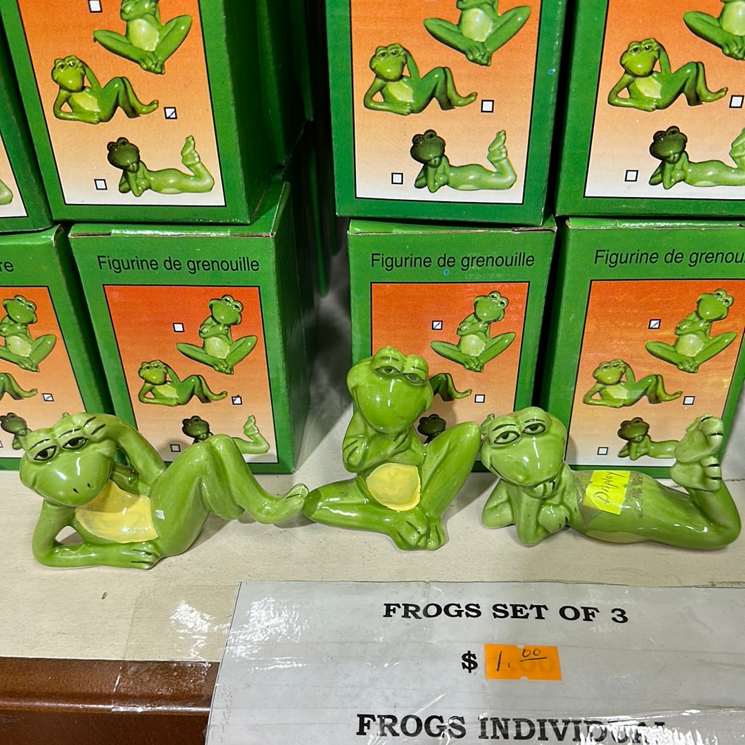 FROG FIGURINE SET OF 3 - Secret Nail & Beauty Supply