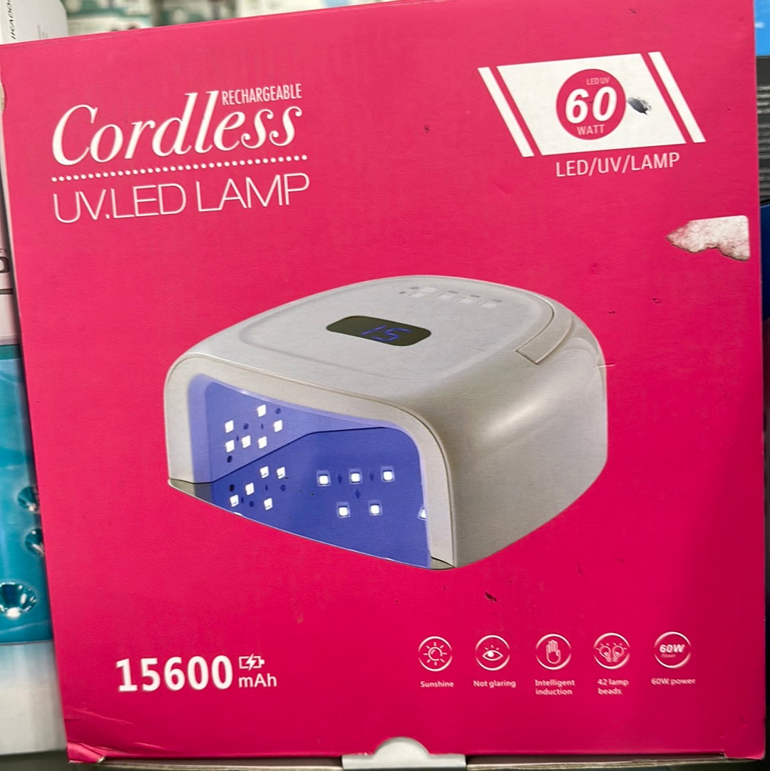 GND CORDLESS UV/LED LAMP 60W-RECHARGEABLE