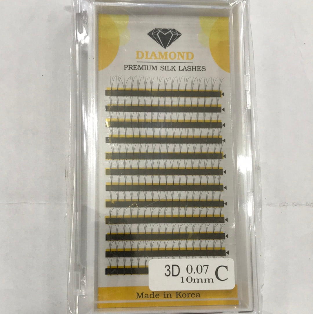 DIAMOND PREMIUM SILK LASHES 3D-C