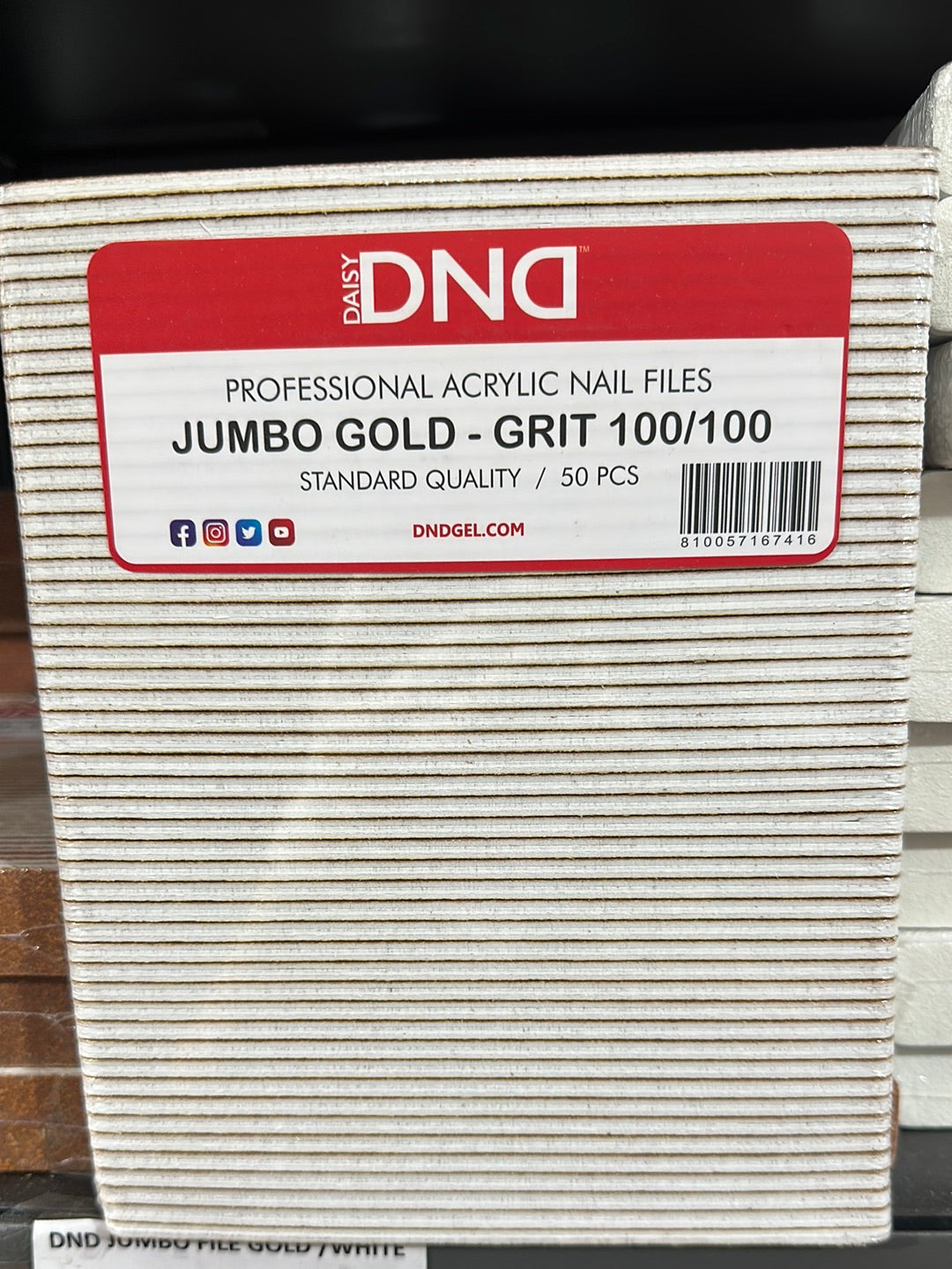 DND JUMBO File Golden 100/100 GRIT
