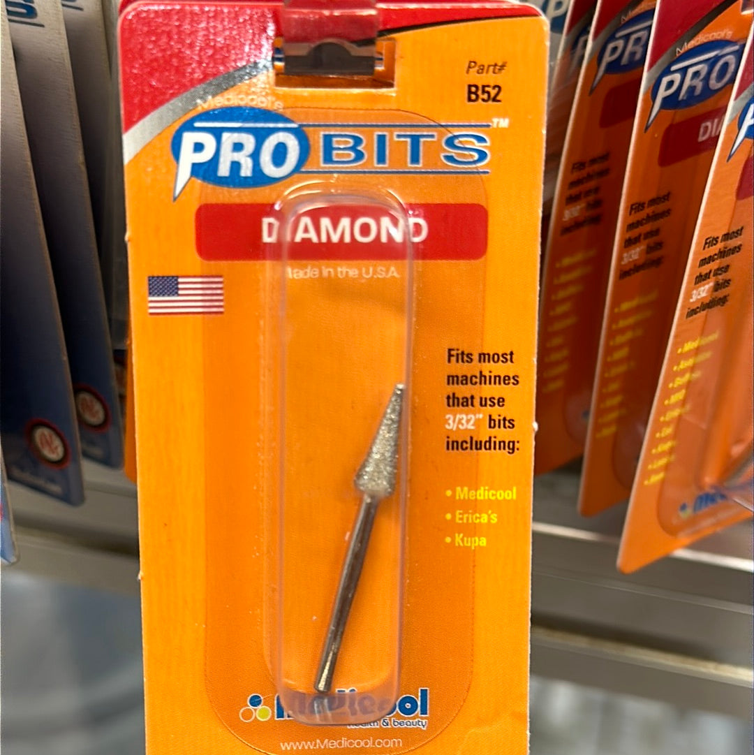 MED B52 PRO BITS DIAMOND CONE 3/32"
