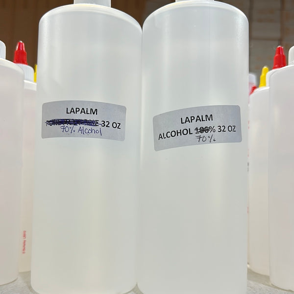 LAPALM 70% ALCOHOL - 32 OZ