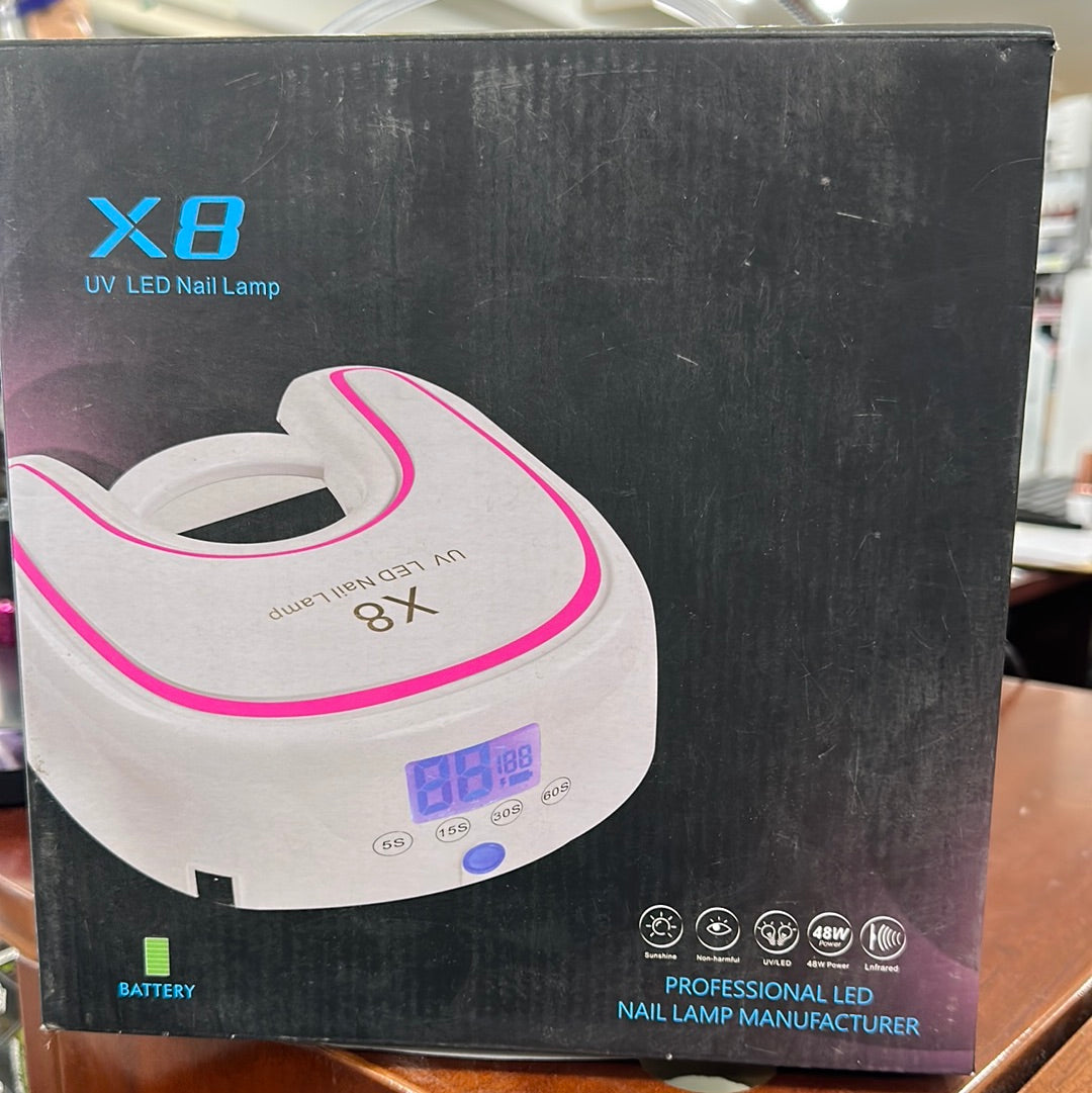 X8 UV/LED NAIL LAMP 48W - RECHARGEABLE