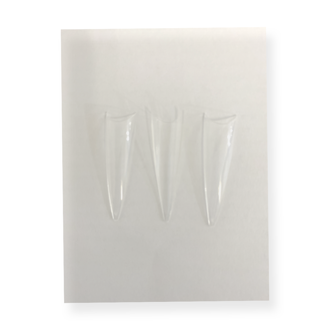 GND STRAIGHT STILLETTO TIP ( ALL SIZES BAG )  NATURAL/CLEAR - Secret Nail & Beauty Supply