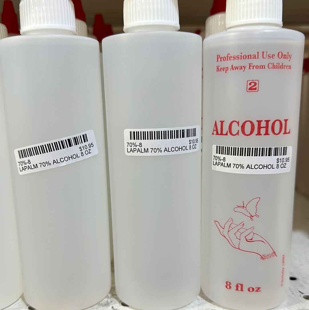 70%-8 LAPALM 70% ALCOHOL 8 OZ(refill)