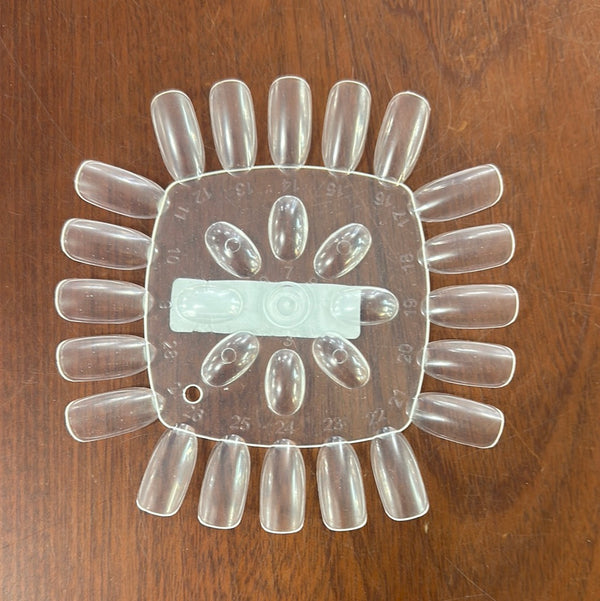 PD104-CL POLISH DISPLAY 20 TIPS SQUARE CLEAR - 1 PC