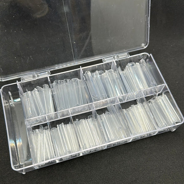 EXTRA LONG SQUARE NAIL TIP BOX (#0-9)