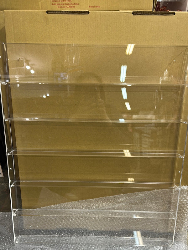 YCC AWMD-90 ACRYLIC WALL MOUNT POLISH DISPLAY 90 PCS