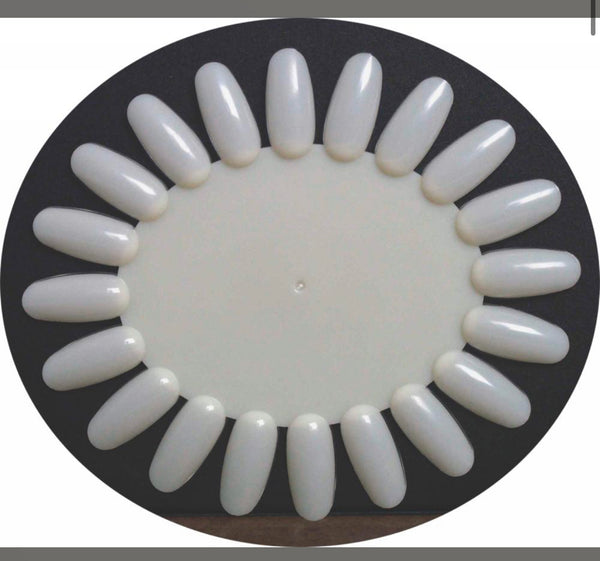 POLISH DISPLAY 20 TIP NATURAL OVAL- 1 PC
