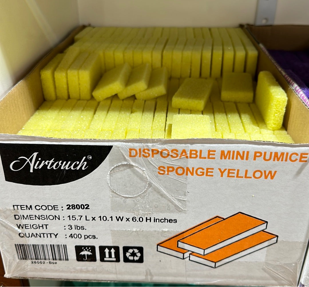 28002 Airtouch Disposable Mini Pumice Sponge 400 pcs