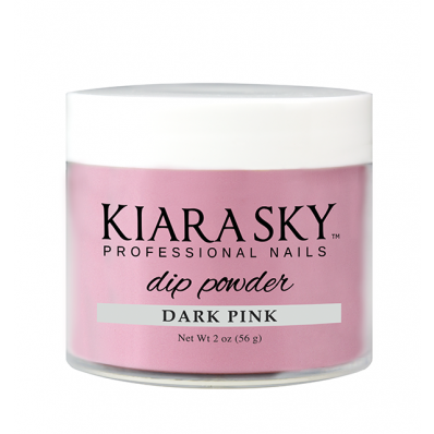 KIARA SKY DIP POWDER - DARK PINK 2OZ-Nail Supply UK