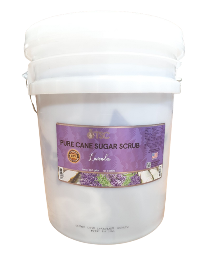 TSC Pure Cane Sugar Scrub- Lavender - 5 Gallons-Bucket