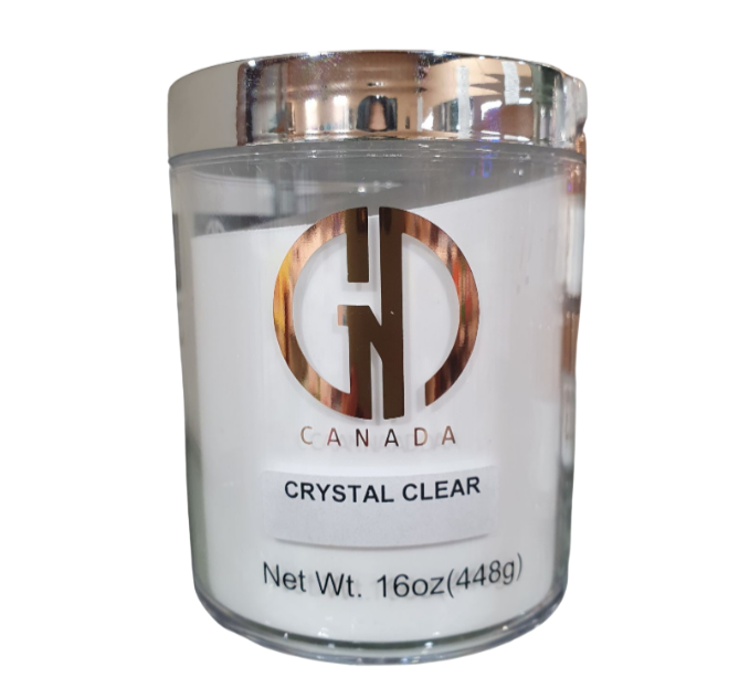 GND ACRYLIC POW-CRYSTAL CLEAR 16 OZ