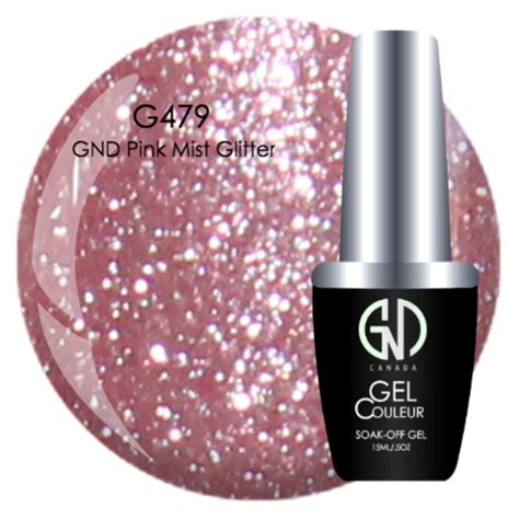 GND PINK MIST GLITTER GND G479 ONE STEP GEL