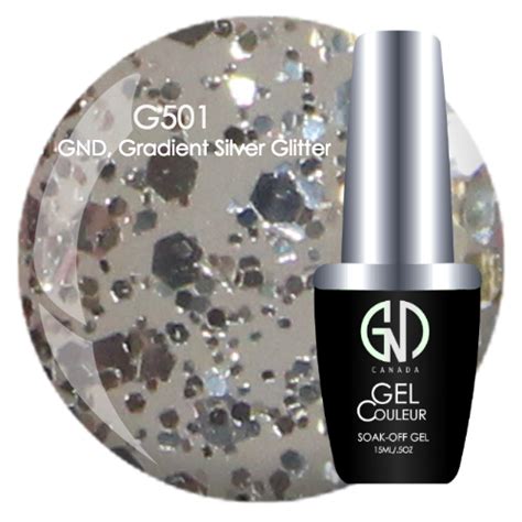 GND GRADIENT SILVER GLITTER GND G501 ONE STEP GEL